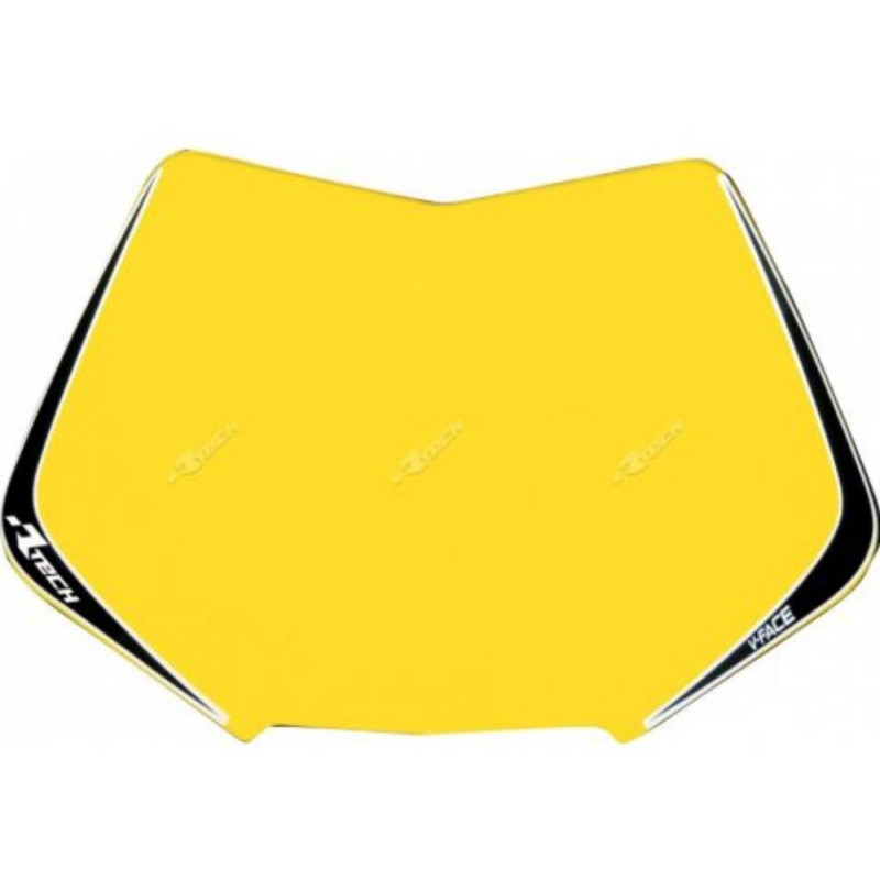 RTECH Portanumero V-Face Bianco - Tabella Portanumero Per Competizioni Motorsport